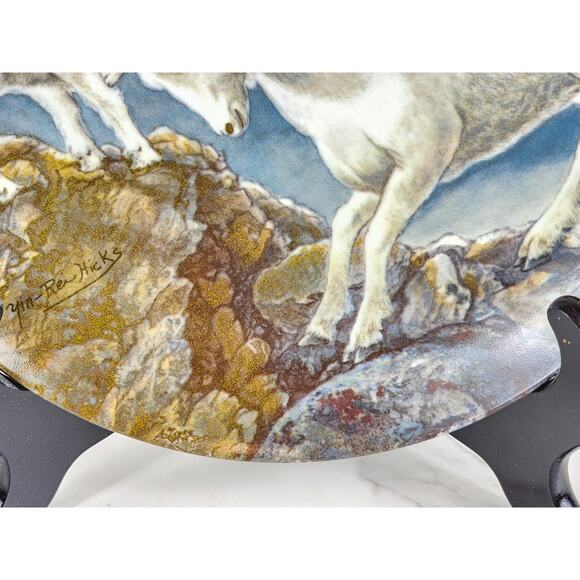 Goat A Gentle Persuasion Plate Wall Decor Fine China 8 1/2" Wildlife Vintage - Picture 8 of 12